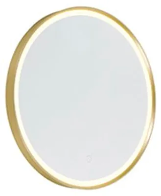 Produktbild von Badezimmerspiegel Gold 50 cm inkl LED 3 Stufen Dimmbar mit Touch Rund Miral