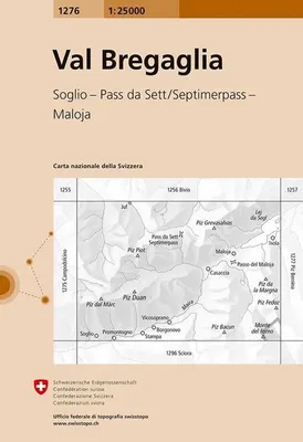 Image de Swisstopo 1 : 25 000 Val Bregaglia