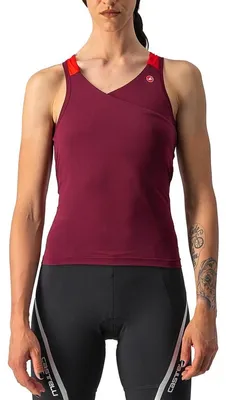 Productafbeelding van Dres Castelli Solaria Top - dames, mouwloos, bordeauxrood - Maat M