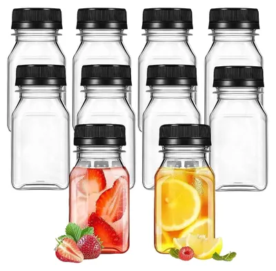 Leere Plastikflaschen 12er Set 120 ml zum Befüllen mit Deckel