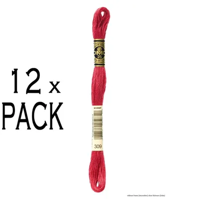 Produktbild von 12x DMC-Stickgarn Mouline Special 117mc -309, 6 Fäden, 8m