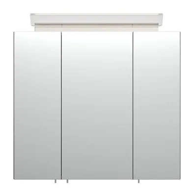 Productafbeelding van Spiegelschaaf 70 met LED-acrylglasverlichting, betonlook. Energieklasse: F