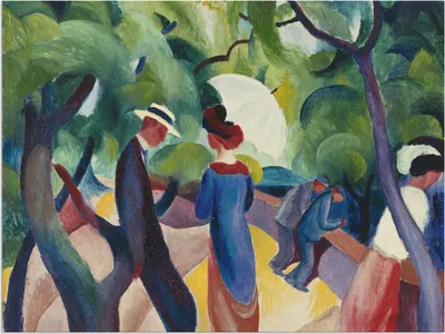 Produktbild von ARTland Wandbild Alu für Innen & Outdoor Promenade. 1913 Größe: 120x90 cm