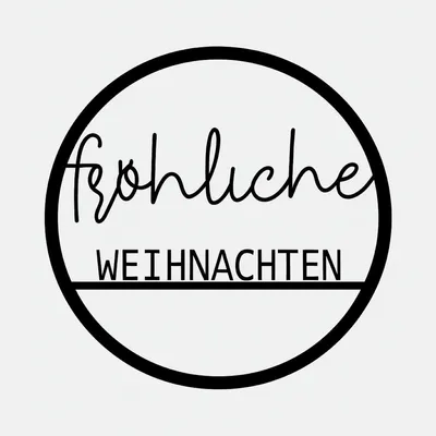Produktbild von Dekoring "fröhliche Weihnachten" | 35 cm | Schwarz | 10624