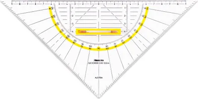 Produktbild von Aristo Geodreieck 25 cm Griff lösbar, Facette, Tuschenoppen