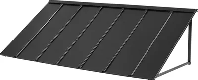 Obrázek produktu pro VEVOR markýza na okno 203x91x61 cm, stříška na dveře, stabilní venkovní markýza s trojúhelníkovým ocelovým rámem, ochrana před deštěm, sněhem a slunečním zářením pro vchody, okna, verandy, balkony