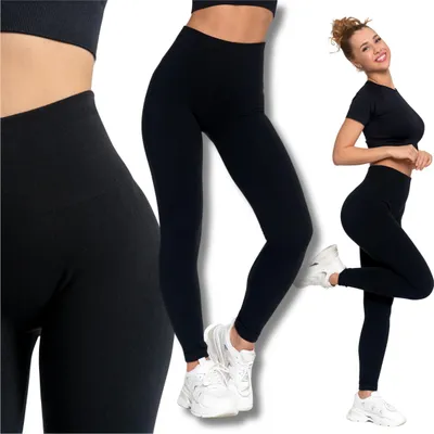 Produktbild von Isolierte Damen-Leggings Mit Hoher Taille Und Breitem Bund Moraj S/M