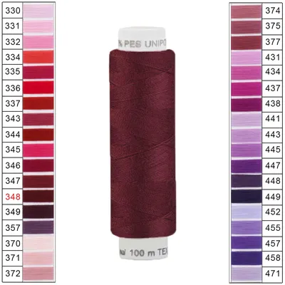 10 x 100m / 1 Spule Unipoly 120 TEX14x2 Polyester braunrot