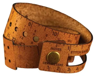 Produktbild von 6er-Set 7-in-1 Handgelenk-Maßband aus Leder, 45 cm Schneidermaßbänder, Zoll & cm, Maschenzähler, Nadelmaß & Garnprüfer, für Stricken & Häkeln