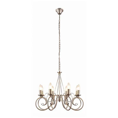 Produktbild von Lindby Kronleuchter Marnia, 8-flg., Ø 53 cm, altmessing, E14