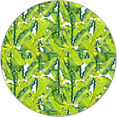 Produktbild von Glas-Herdabdeckplatte Glaskeramikkochfeld-Abdeckung Schneideplatten - 40 cm - Grüne Bananenblätter