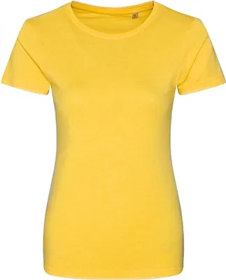Produktbild von Ecologie EA001F | Damen Cascades Ladies` Tee / 100% Baumwolle - Farbe: Sun Yellow - Größe: XL