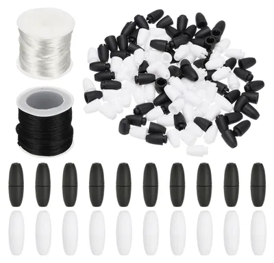 Sicherheitsverschlüsse 24 mm, 60 Stück, Nylonband 20 m, DIY-Schmuck