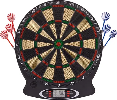 Produktbild von Elektronische Dartscheibe mit LCD-Display & Pfeilen, Dartspiel für Zuhause