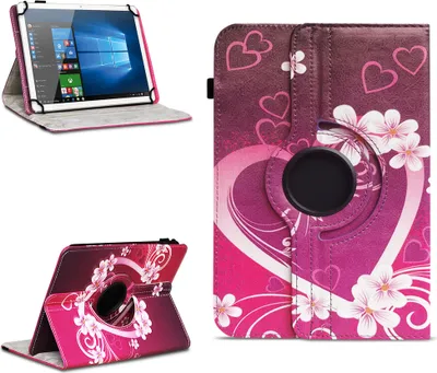 Produktbild von Tablet Tasche für PRITOM M10 / L10 10  Zoll Hülle Schutzhülle 360° Drehbar CaseFarben:Motiv 2