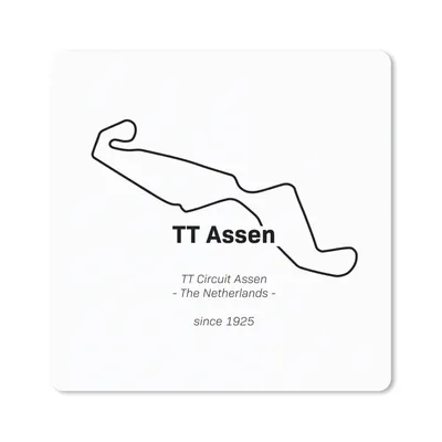 Produktbild von MuchoWow® Mauspad Mousepad TT Assen - Niederlande - Rundkurs 20x20 cm - Mousepads - Maus Mat - Pad - Mausunterlage - Desk Mat - Bureauartikeln
