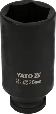 Zdjęcie produktu dla Klucz nasadowy z głębokim uderzeniem 1/2" 28 mm
