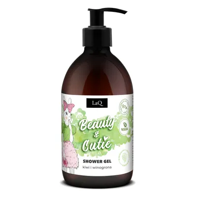 Zdjęcie produktu dla LaQ Naturalny wegański żel do mycia ciała i rąk Kiwi i Winogrona 500ml