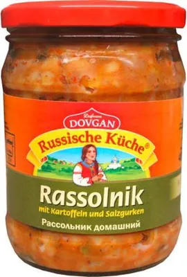 Produktbild von DOVGAN Rassolnik mit Kartoffeln und Salzgurken 480g