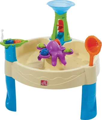 Produktbild von Step2 Wild Whirlpool Wasserspieltisch | Kleiner Wassertisch mit 11-teiligem Zubehörset | Garten Wasser Spieltisch für Kinder