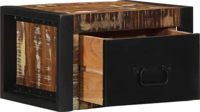 Produktbild von vidaXL Nachttisch Mehrfarbig 40x35x25 cm Altholz Massivholz