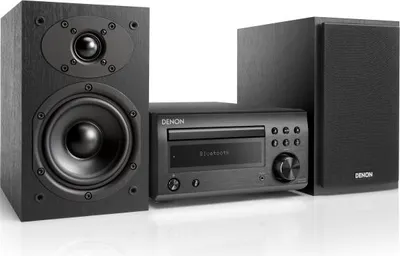 Produktbild von Denon D-M41, Home-Audio-Minisystem, Schwarz, 60 W, 2-Wege, 12 cm, 2,5 cm
