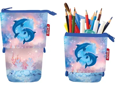 Zdjęcie produktu dla ROTH 89478 Piórnik ROTH 2w1 "Dolphins"