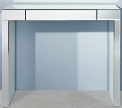 Produktbild von Casa Padrino Luxus Spiegelglas Konsole 100 x 30 x H. 83 cm - Konsolentisch mit Schublade - Luxus Möbel