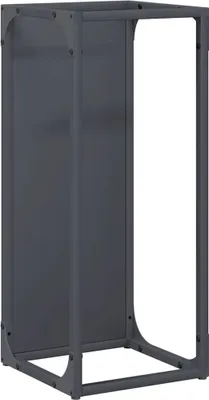 Image de vidaXL Étagère à bois de chauffage anthracite 25x25x60 cm Acier laminé à froid
