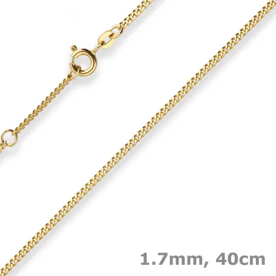 1-7mm-Panzerkette-aus-585-Gelbgold-40cm-mit-Zwischenöse