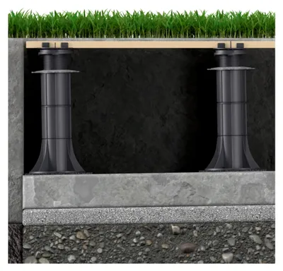 Produktbild von 50 Stück 100 mm Höhenerweiterung für Universal Stelzlager