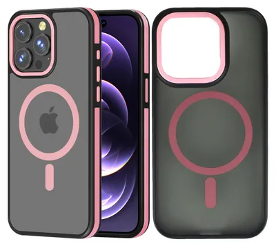 Produktbild von Wörleonline iPhone 15 Pro Hülle matte Optik MagSafe kompatible Handyhülle Case, Rosa
