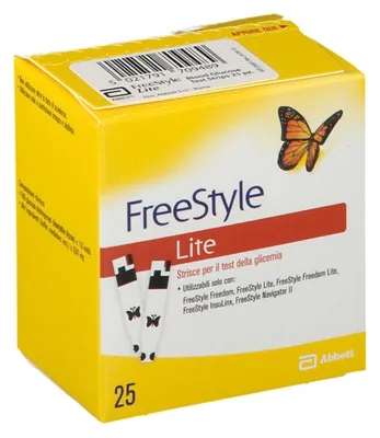 Immagine prodotto di Strisce Misurazione Glicemia Freestyle Lite 25 Pezzi