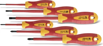 Image de kit de tournevis électriques 6 pièces HT1S996 1000V tournevis Högert VDE