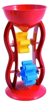 Produktbild von Adriatische Sandmühle für Kinder, interaktives Sandspielzeug mit Wasserrad, 27 cm