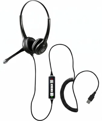 Produktbild von Geemarc Telecom CLA3 A-USB, Kabelgebunden, Kopfhörer, Schwarz