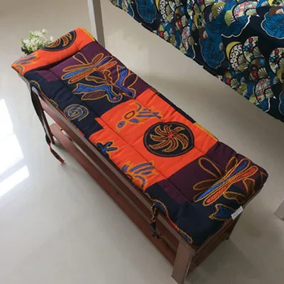 Image de Coussin pour banc de jardin, avec nœuds, pour 2 ou 3 places