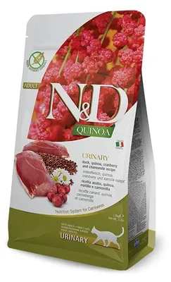Produktbild von Katzenfutter, Kroketten - N&D Quinoa Urinary - Farmina