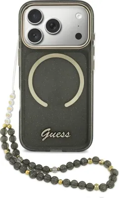 Immagine prodotto di Custodia Guess Iml Glitters Script Strap     Magsafe per iPhone 17 Pro Nero