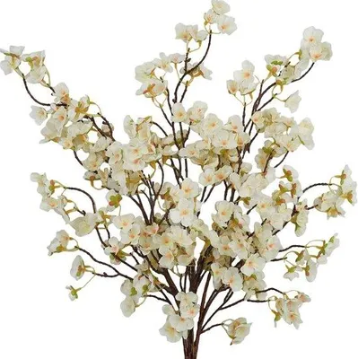 Image de Fleurs artificielles, lot de 3, à longue tige, pour décoration