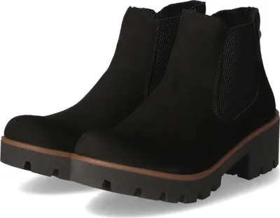 Produktbild von Rieker Chelsea Boots Damen Leder und Synthetik Schwarz Größe: 38