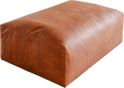 Produktbild von KAWOLA Sitzelement MIA Hocker Lederfaserstoff cognac