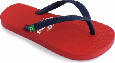 Produktbild von BRASILERAS Kinder Zehensandalen rutschfester bequem schuhe strand/schwimmbad/stadt rot blau 33/34 EU - UBCCB-K