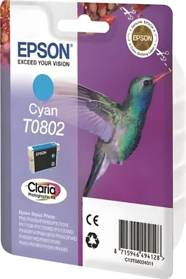 Produktbild von Epson Hummingbird Singlepack Magenta T0803 Claria Photographic Ink, Magenta, Tinte auf Pigmentbasis, 7,4 ml, 1 Stück(e)