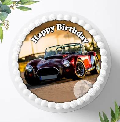 Produktbild von Für die Geburtstags Torte ein Tortenaufleger, Zuckerbild mit dem Motiv: Fahrzeuge, Essbares Foto für Torten, Fondant, Ø 20cm, 0879c