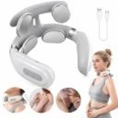 Produktbild von TENS EMS Nackenmassagegerät mit Wärmefunktion – Elektrisches Reizstrom Massagegerät gegen Verspannungen, 6 Modi, 16 Intensitätsstufen