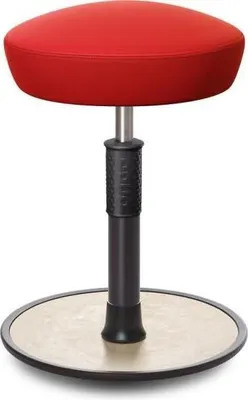 Produktbild von Sitz- Stehhocker Free Regular Hutsitz skai Dynactiv Makari 160 Rot schw. /creme.