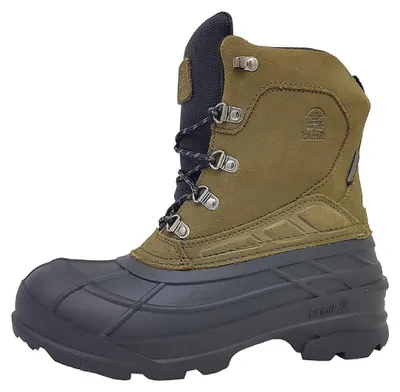 Image de Bottes de randonnée Kamik Fargo 2 pour hommes, lacées, couleur verte, style décontracté