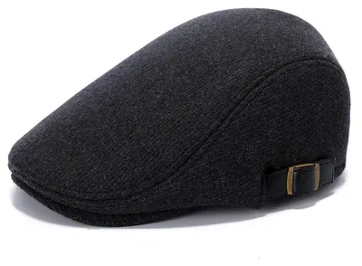 Zdjęcie produktu dla Czapka typu "beanie" męska, szara, 70% poliester, 30% wełna, uniwersalny rozmiar
