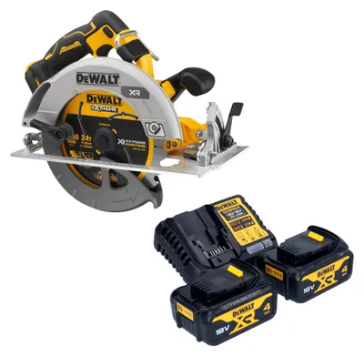Obrázek produktu pro Akumulátorová okružní pila DeWalt DCS 573 M2 18 V 190 x 30 mm bezkartáčová + 2x akumulátor 4,0 Ah + nabíječka